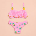 Bikini Bimba con Volant fantasia Cute Ananas