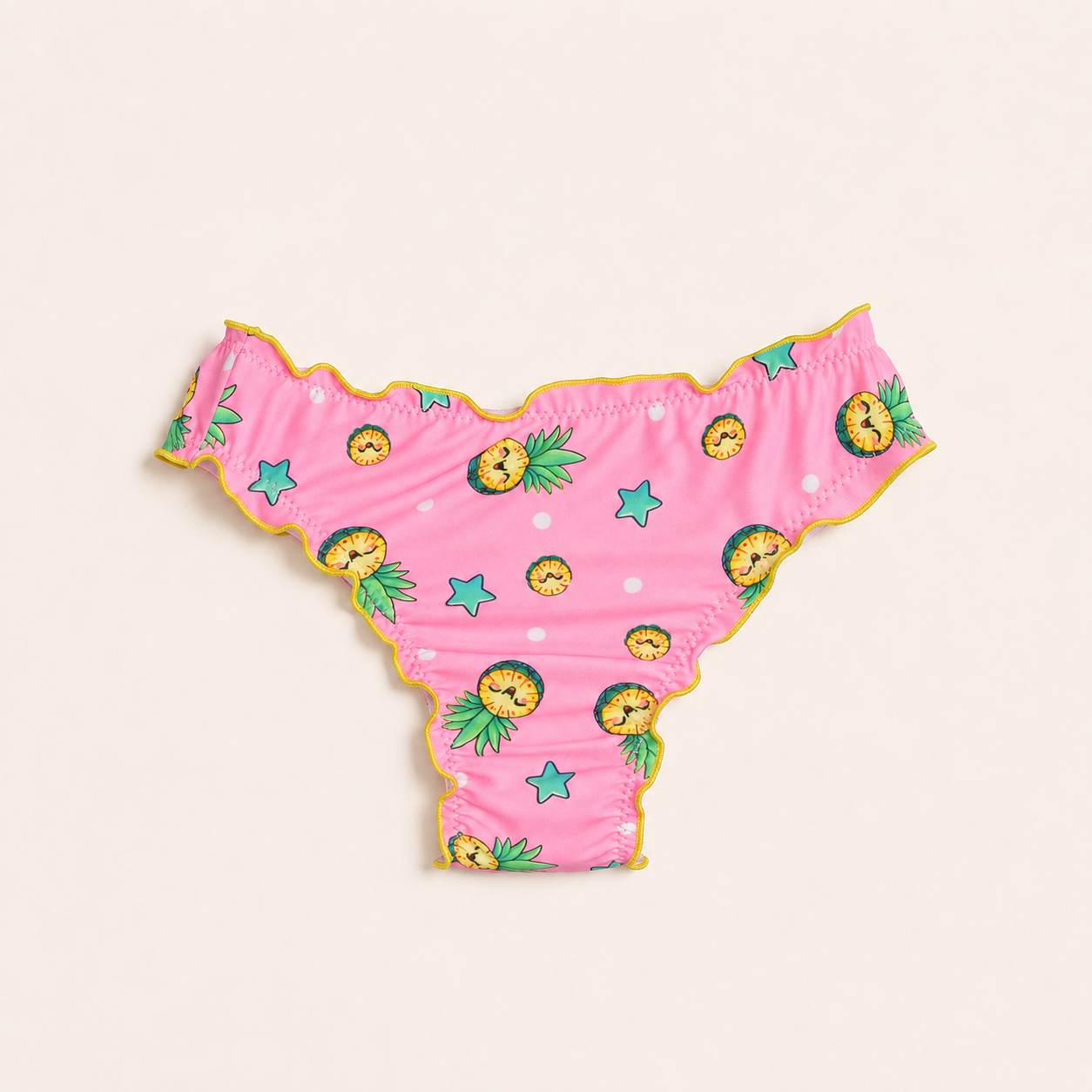 Mutandina frou frou con fiocco sul retro bimba fantasia Cute Ananas