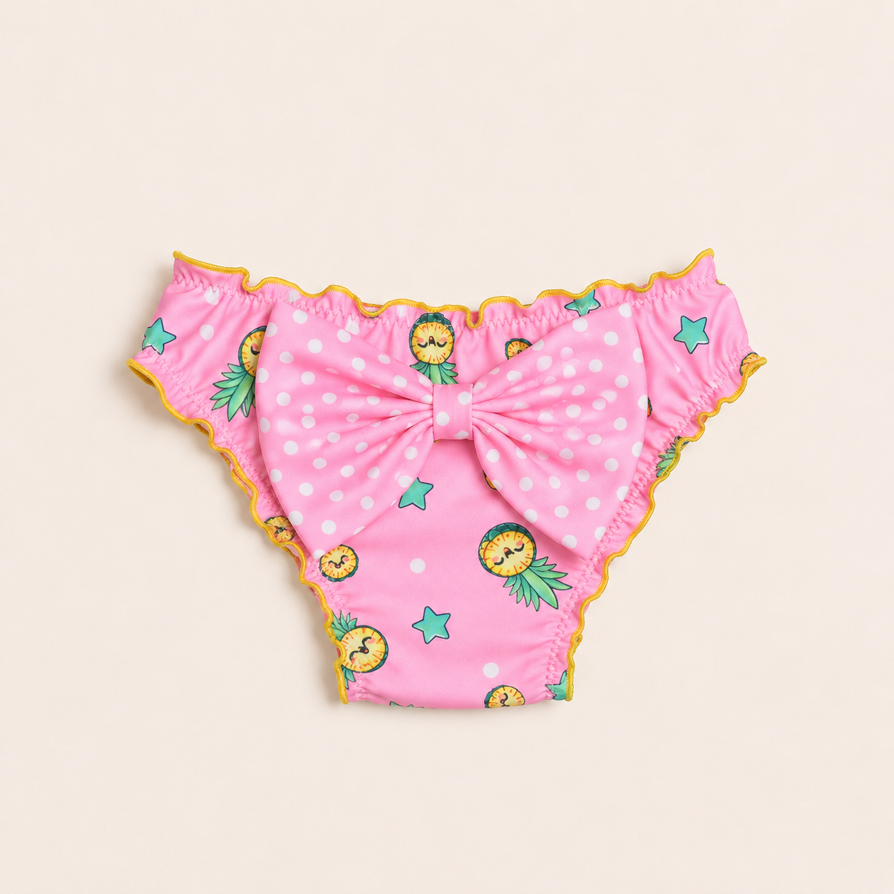 Mutandina frou frou con fiocco sul retro bimba fantasia Cute Ananas