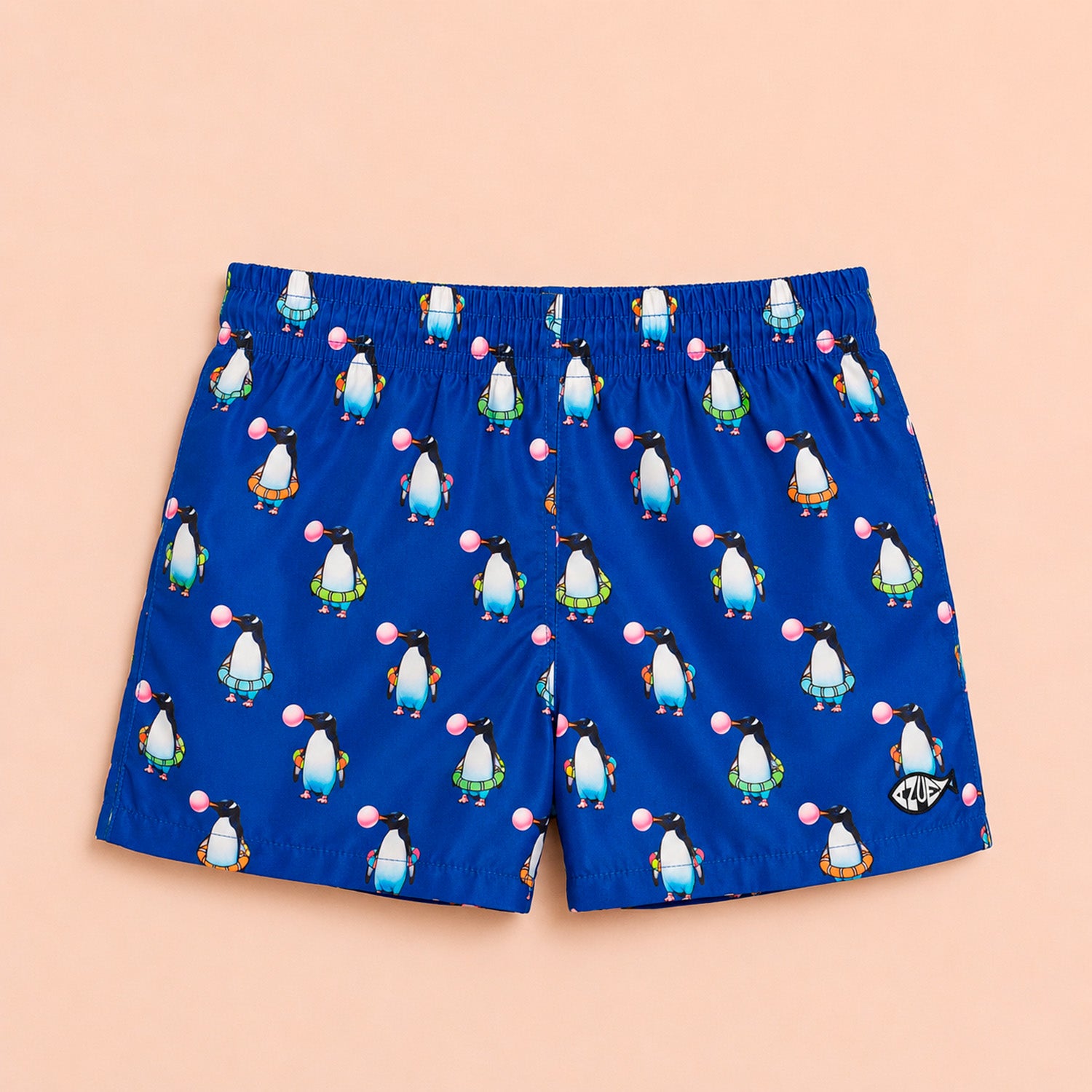 Short Bimbo Tactel fantasia Pinguino