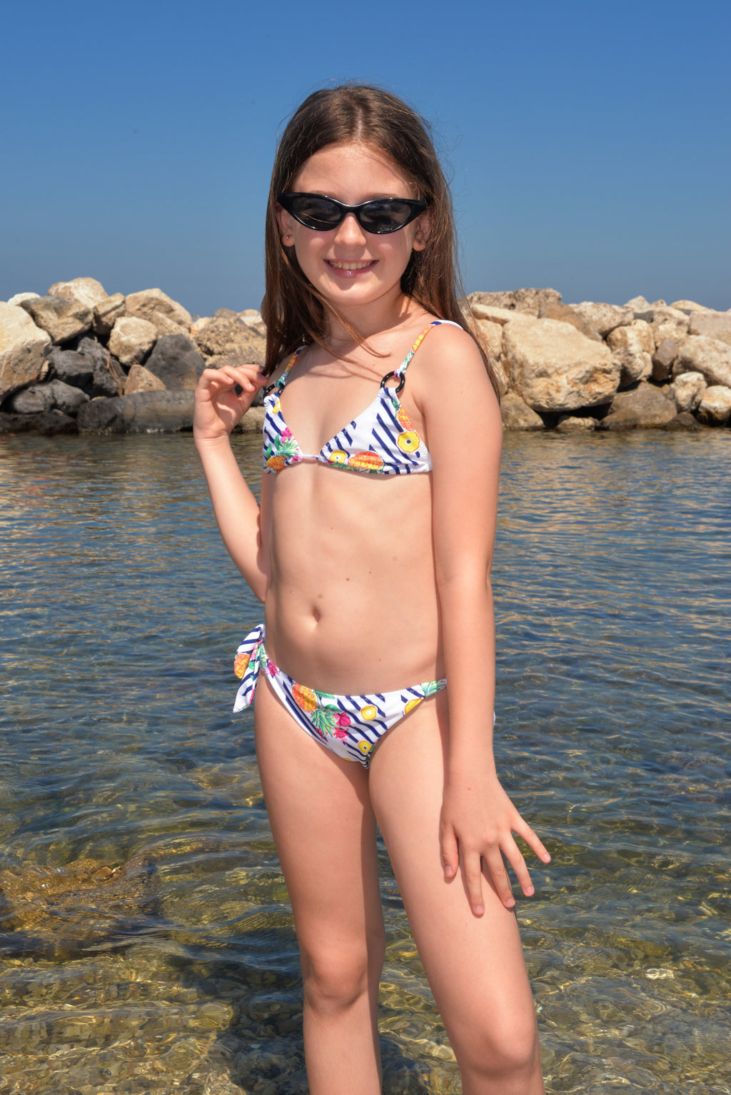 Triangolo Bikini bimba fantasia tropicale