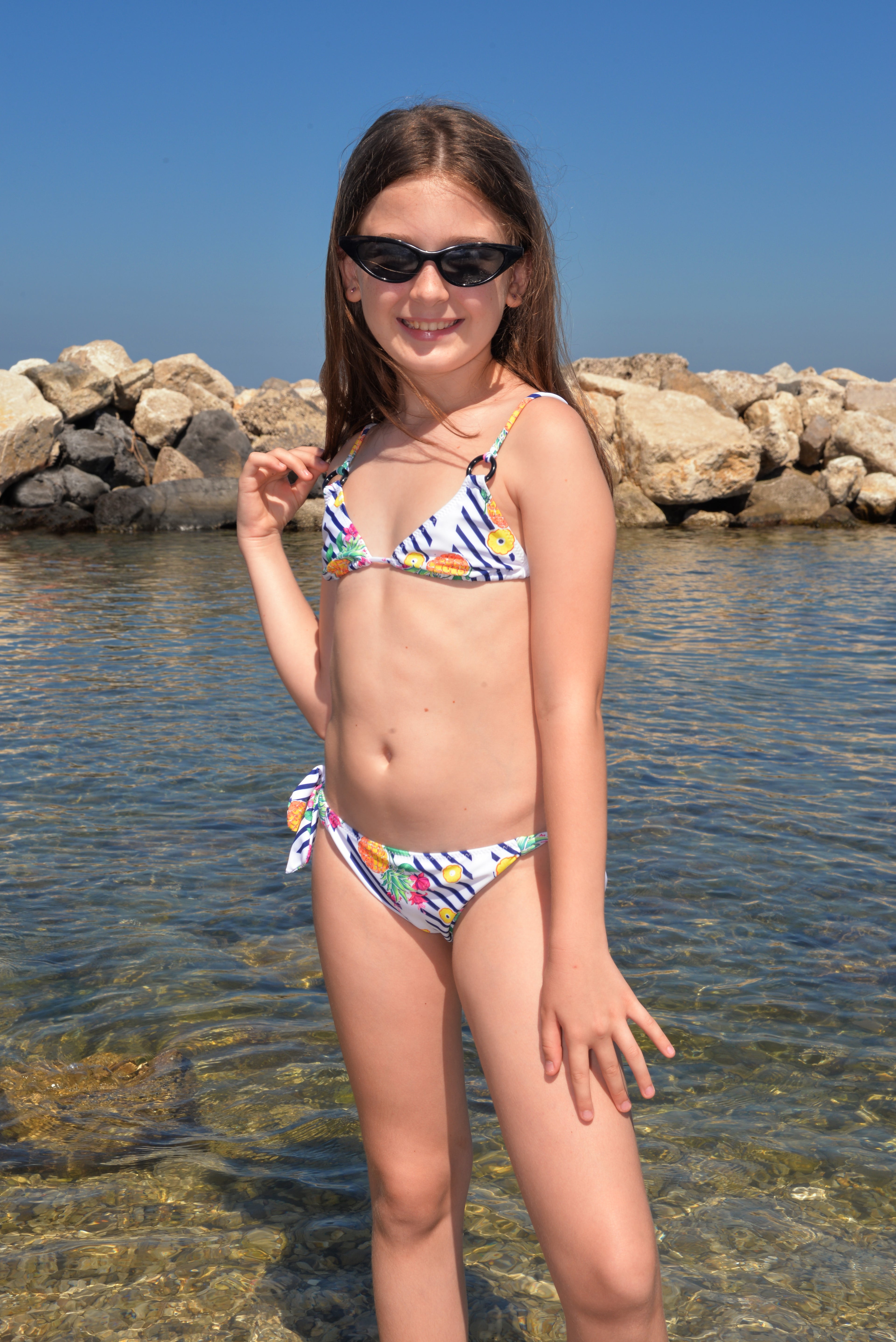 Triangolo Bikini bimba fantasia tropicale