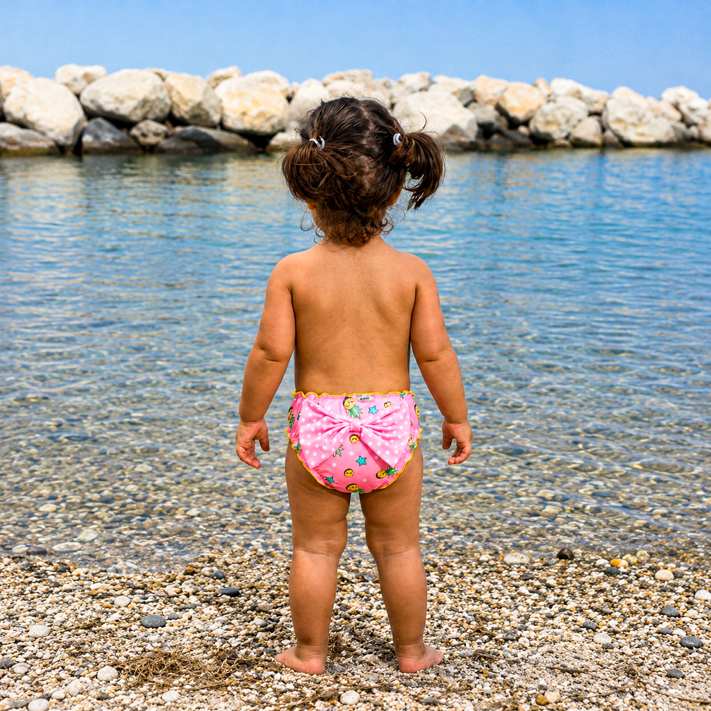 Mutandina frou frou con fiocco sul retro bimba fantasia Cute Ananas