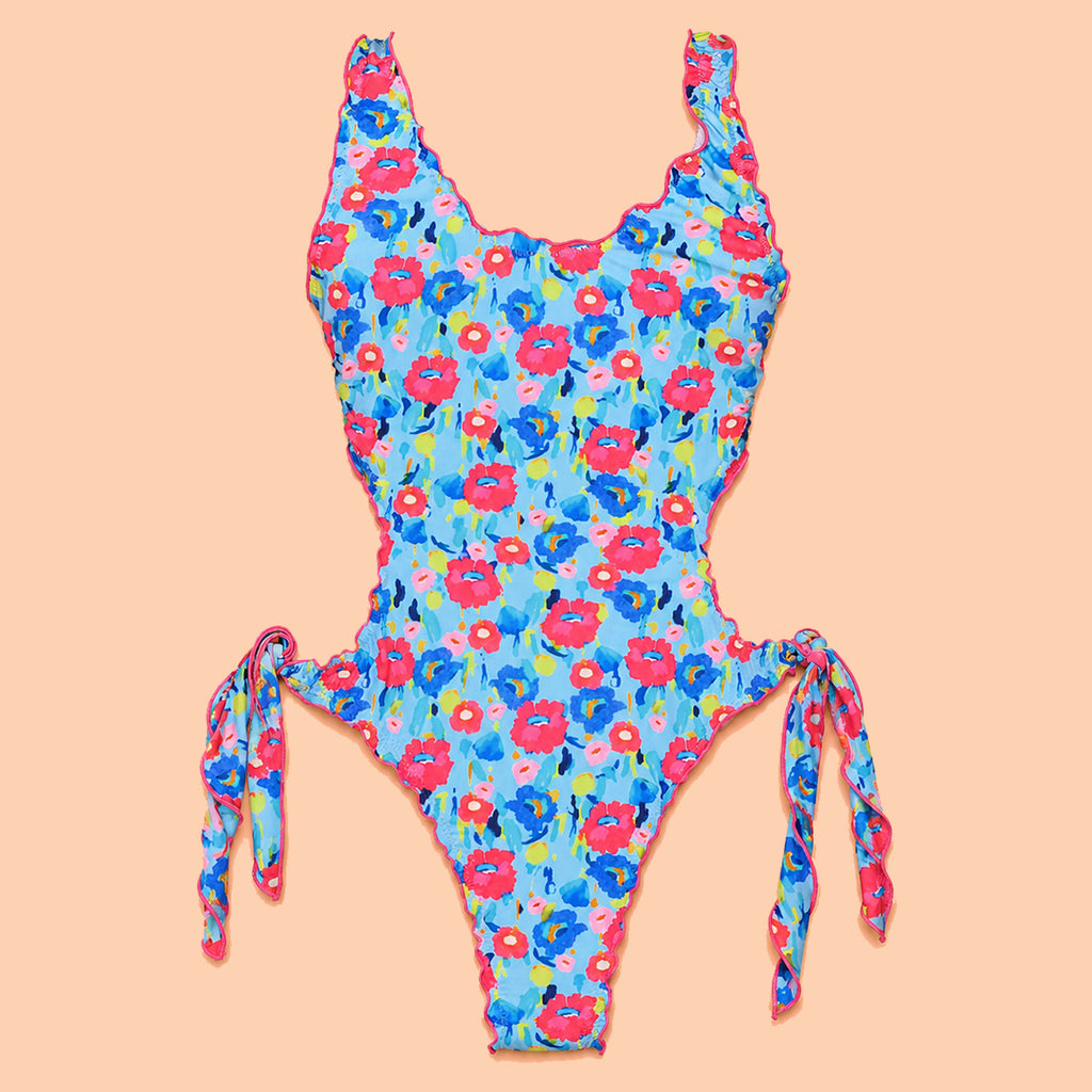 Trikini bimba fantasia floreale