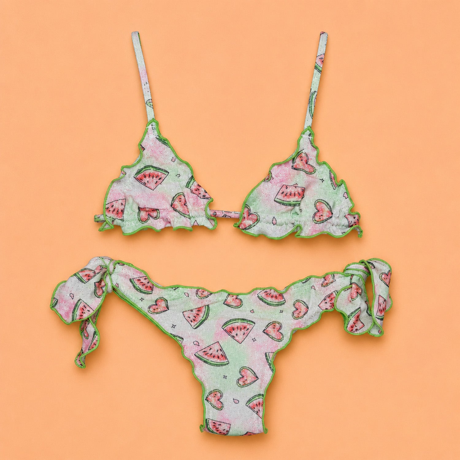 Bikini triangolo frou frou bimba Lurex
