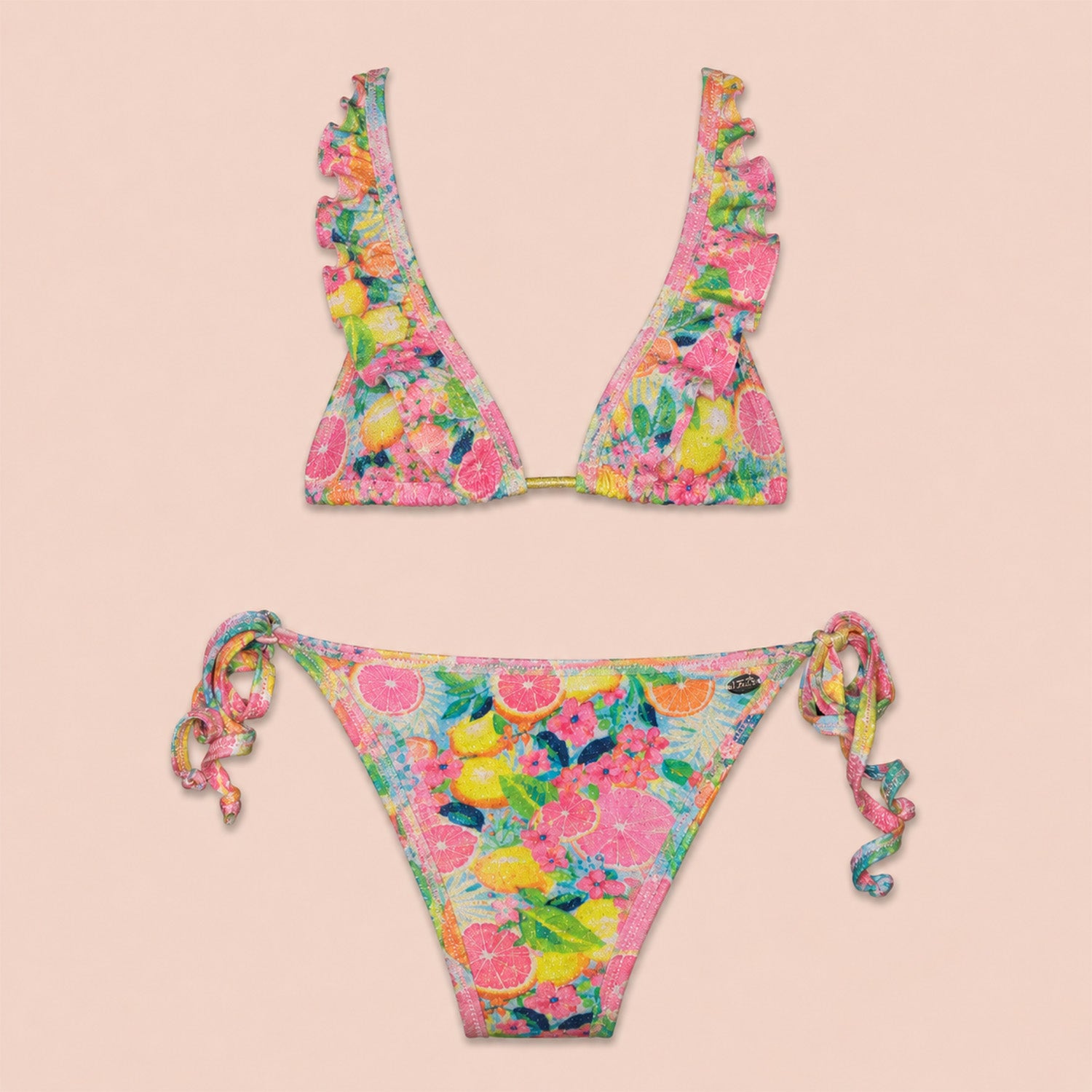 Bikini triangolo frou frou bimba lurex