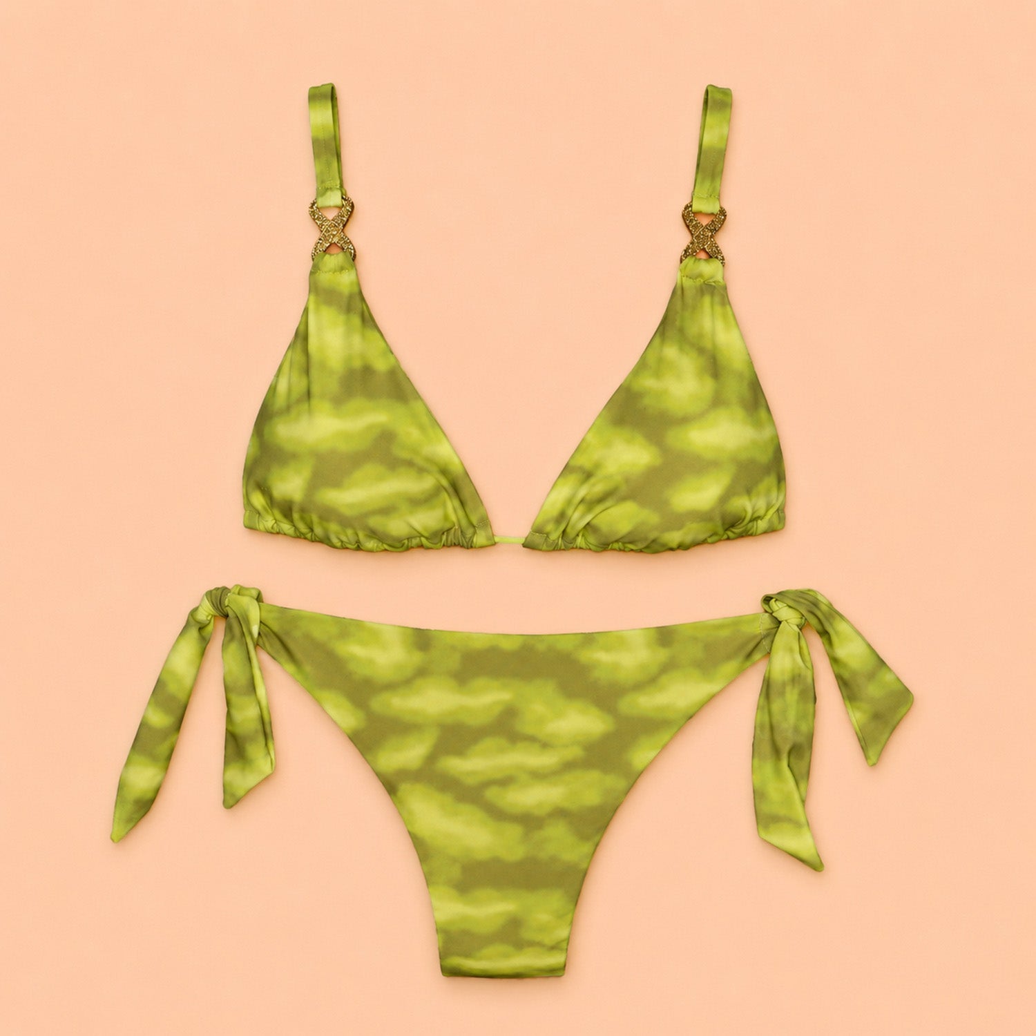 Bikini triangolo donna fantasia maltinta
