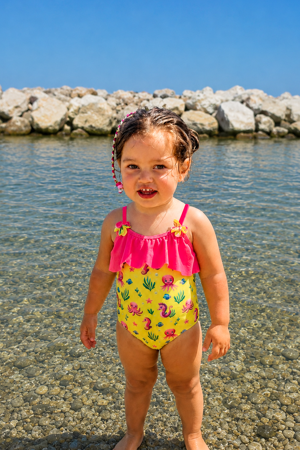 Costume intero bimba fantasia marina