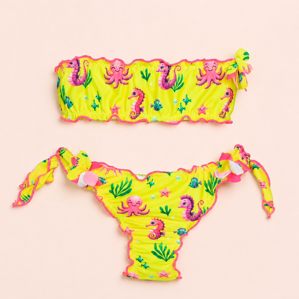 Bikini fascia frou frou bimba fantasia marina