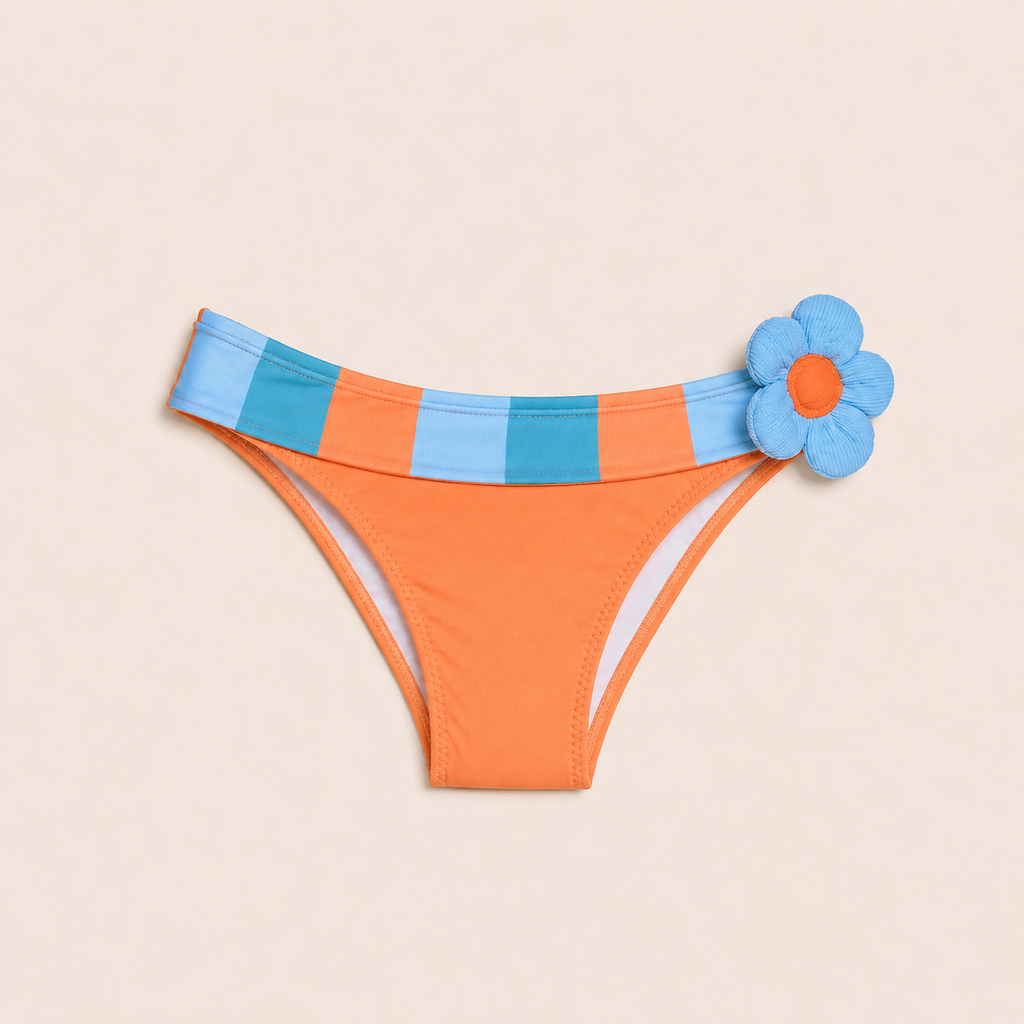 Mutandina bimba Volant color block