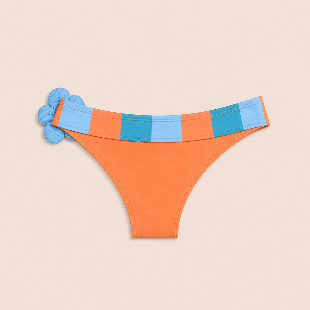 Mutandina bimba Volant color block