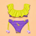 Bikini bimba con volant fantasia marina