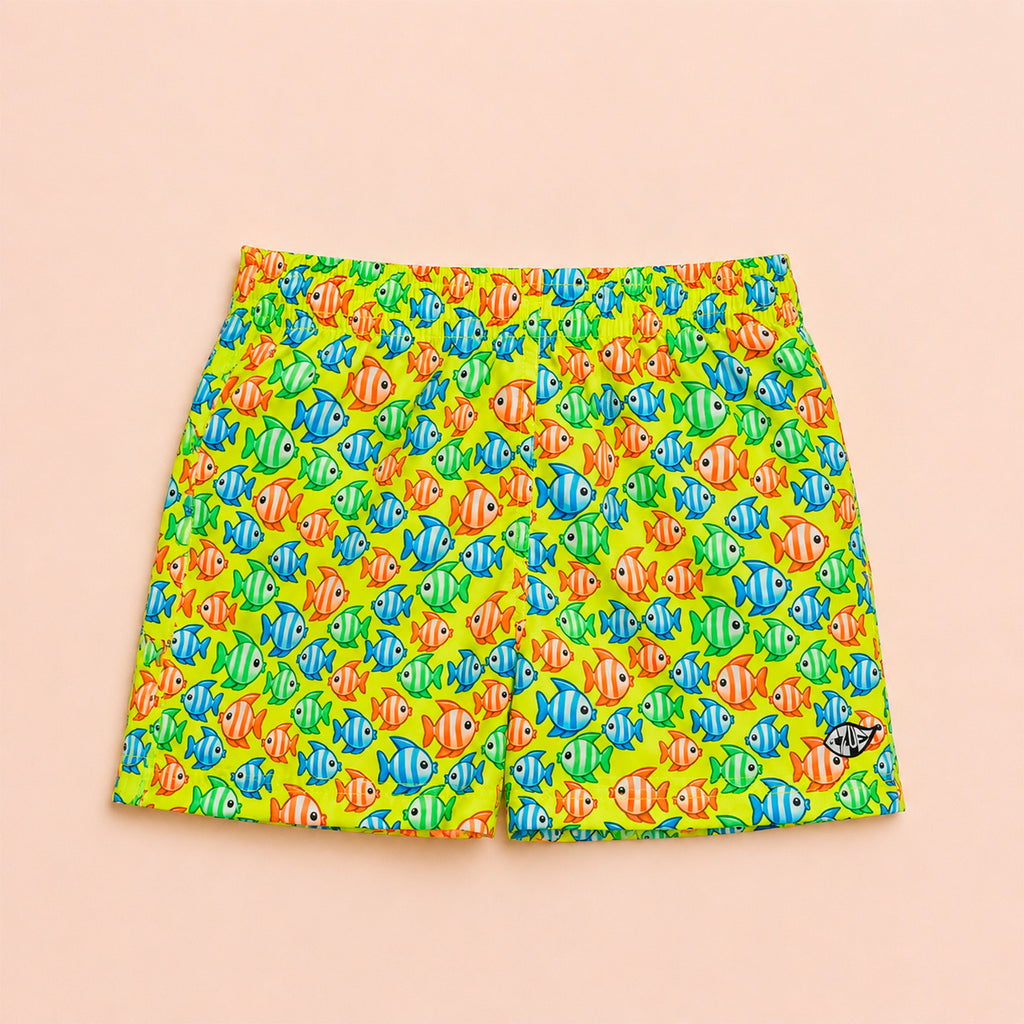 Short Bimbo Tactel fantasia tropical fish