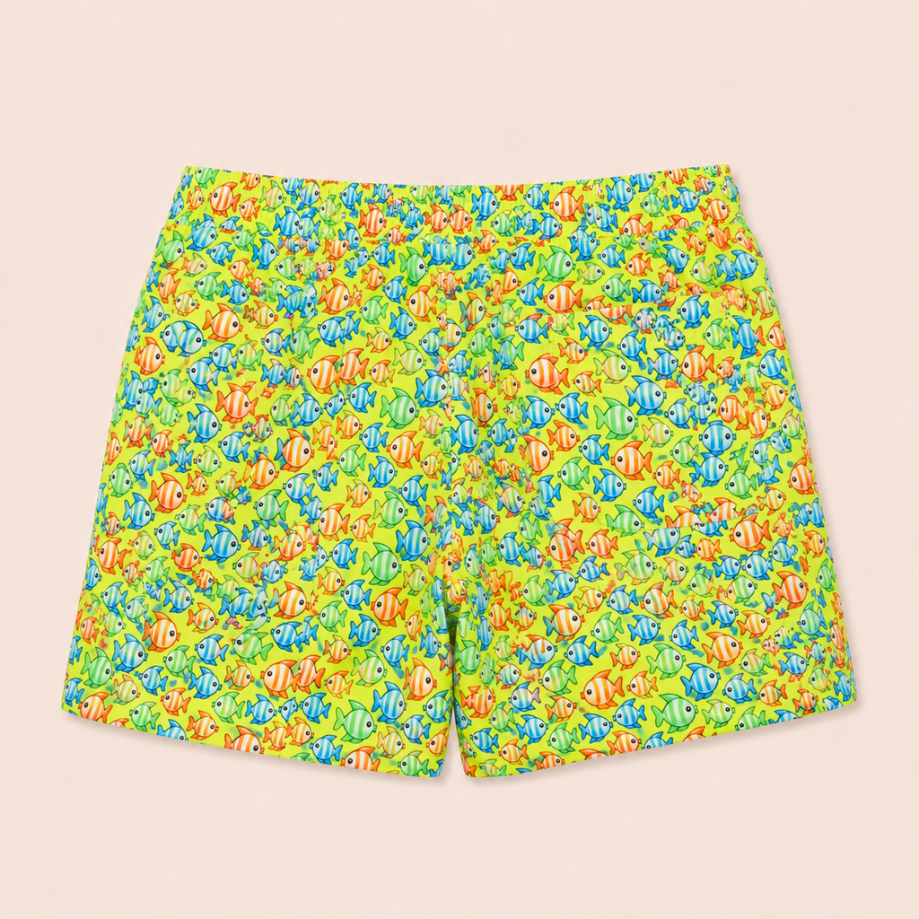 Short Tactel Uomo fantasia tropical fish